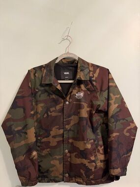 Vans Camo Jacket Boys Medium 10-12